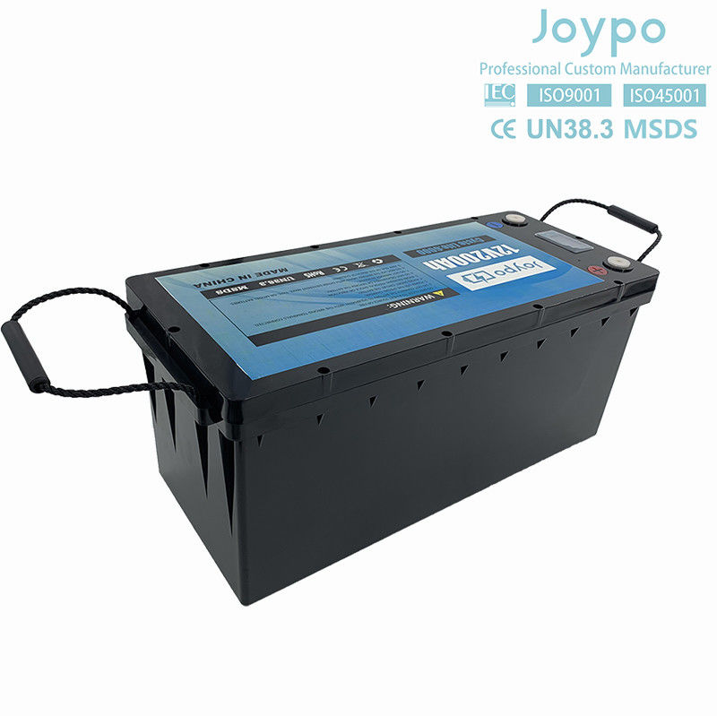 Μεγάλης χωρητικότητας μπαταρία λιθίου RV 12V 200Ah βαθύ κύκλο μπαταρίας για τροχόσπιτο