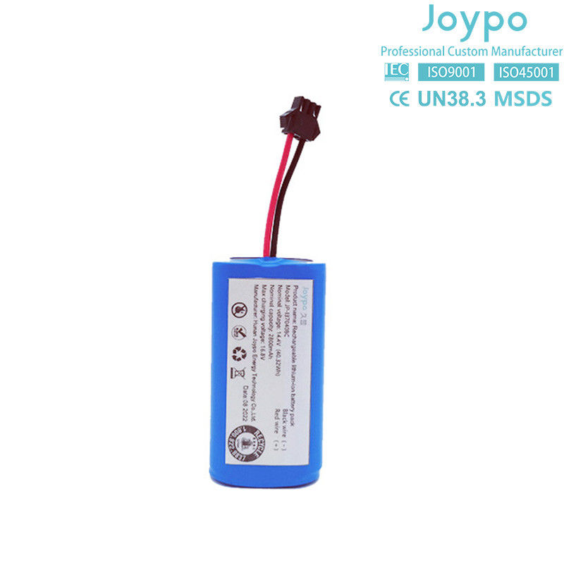 18650 επαναφορτιζόμενη μπαταρία λιθίου OEM 14.4V 2800mAh για ρομπότ ηλεκτρικής σκούπας