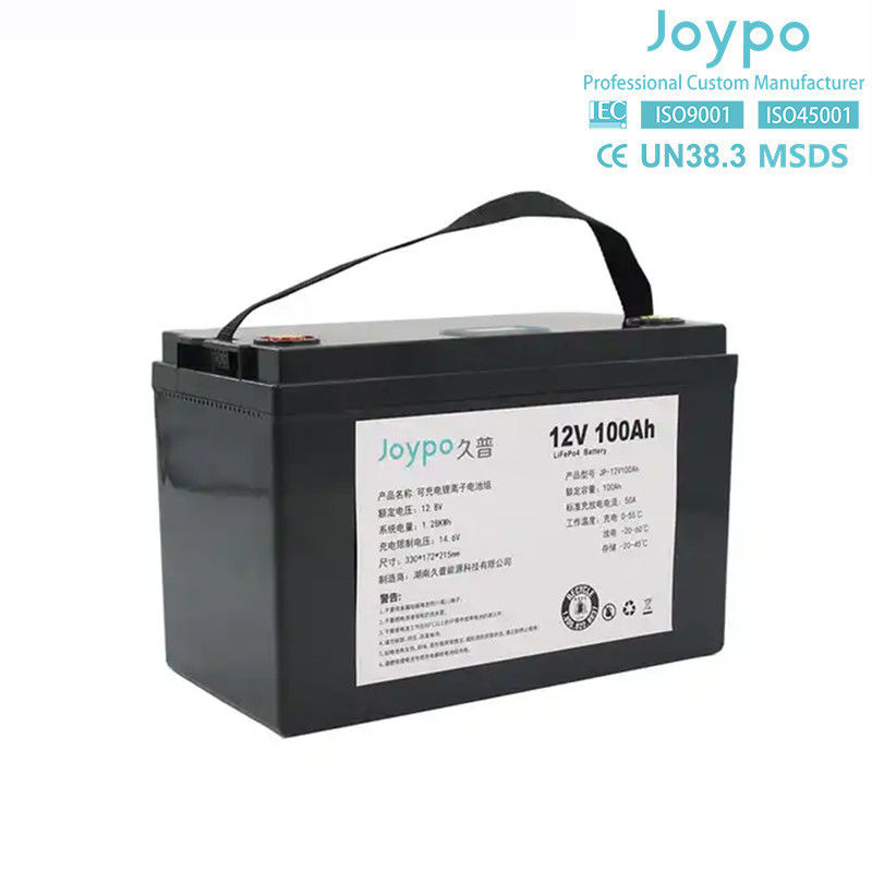 Βαθύ κύκλο Lifepo4 Marine Lithium Battery 12.8V 100Ah IP67 Αδιάβροχο για σκάφη