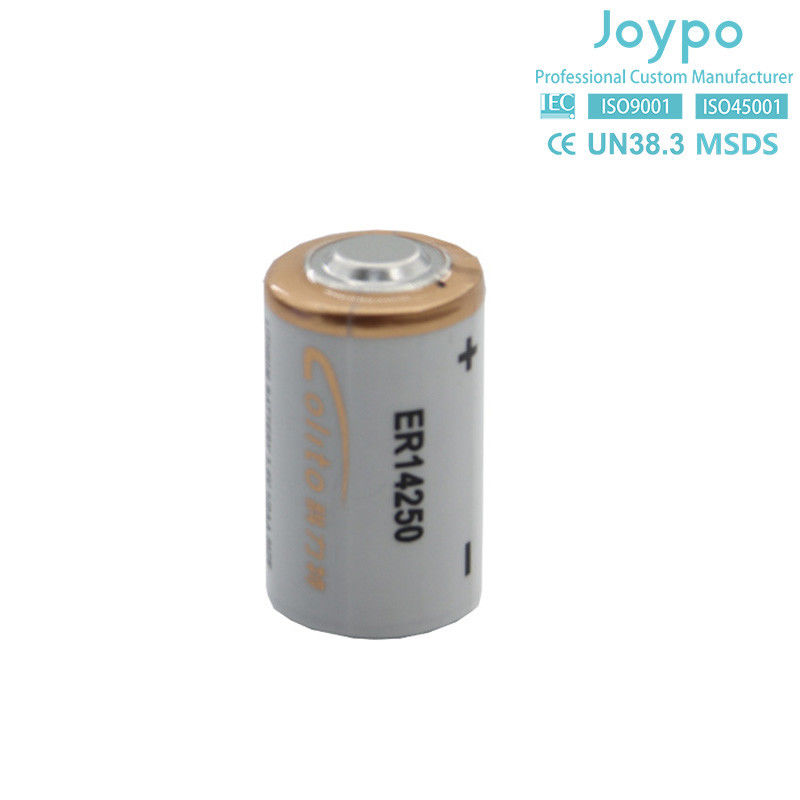 Ενιαία μπαταρία λιθίου ER14250 3.6V 1.2Ah Λίθιο για μετρητή ηλεκτρικής ενέργειας