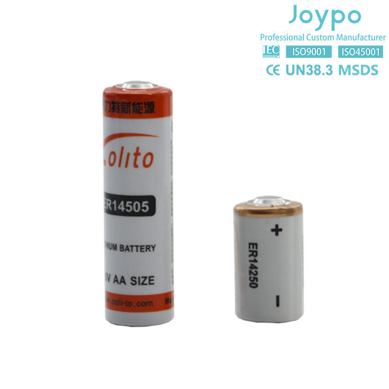 Ενιαία μπαταρία λιθίου ER14250 3.6V 1.2Ah Λίθιο για μετρητή ηλεκτρικής ενέργειας