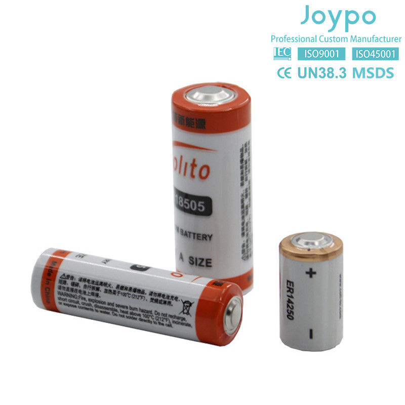 Ενιαία μπαταρία λιθίου ER14250 3.6V 1.2Ah Λίθιο για μετρητή ηλεκτρικής ενέργειας