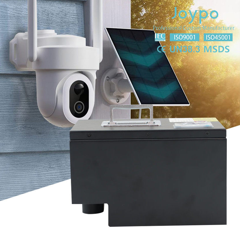 Ανανεώσιμη μπαταρία ιόντων λιθίου 12 Volt LiFePO4 για κάμερα ασφαλείας εξωτερικά ηλιακά φώτα