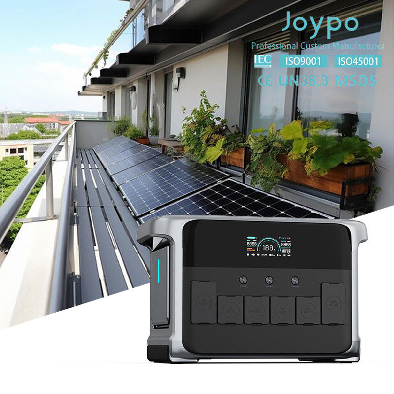LiFePO4 μπαταρία 2400W σύστημα ηλεκτρικής ενέργειας υποστήριξης UPS 2kva 110V 220V ηλιακή γεννήτρια για ήσυχη κατοικία