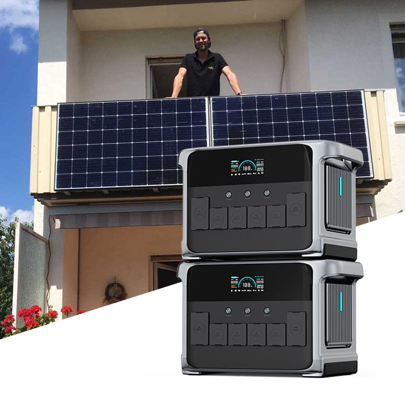 Joypo 2160Wh 2400W φορητές ηλιακές γεννήτριες εκτός δικτύου για ηλιακό σύστημα μπαλκόνι